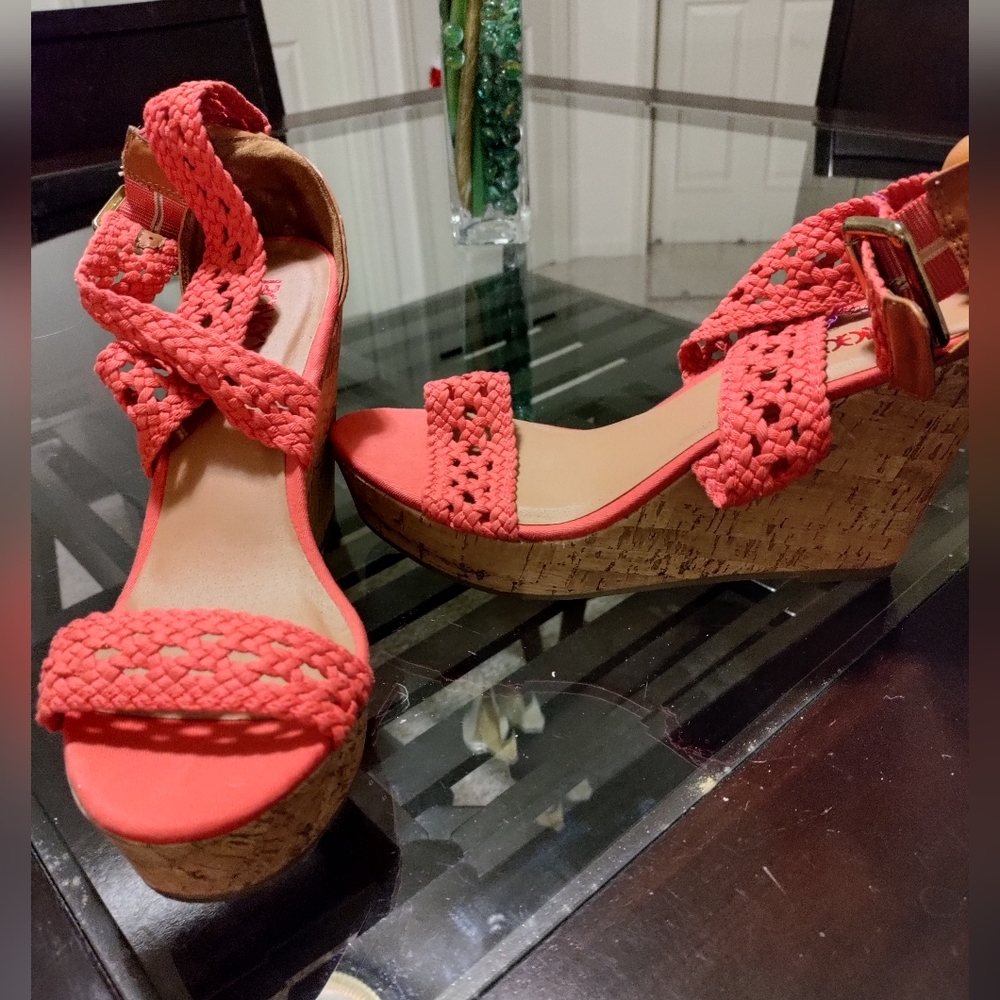 Women's Coral Wedge Sandals